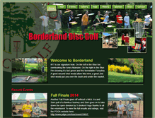 Tablet Screenshot of borderlanddiscgolf.com